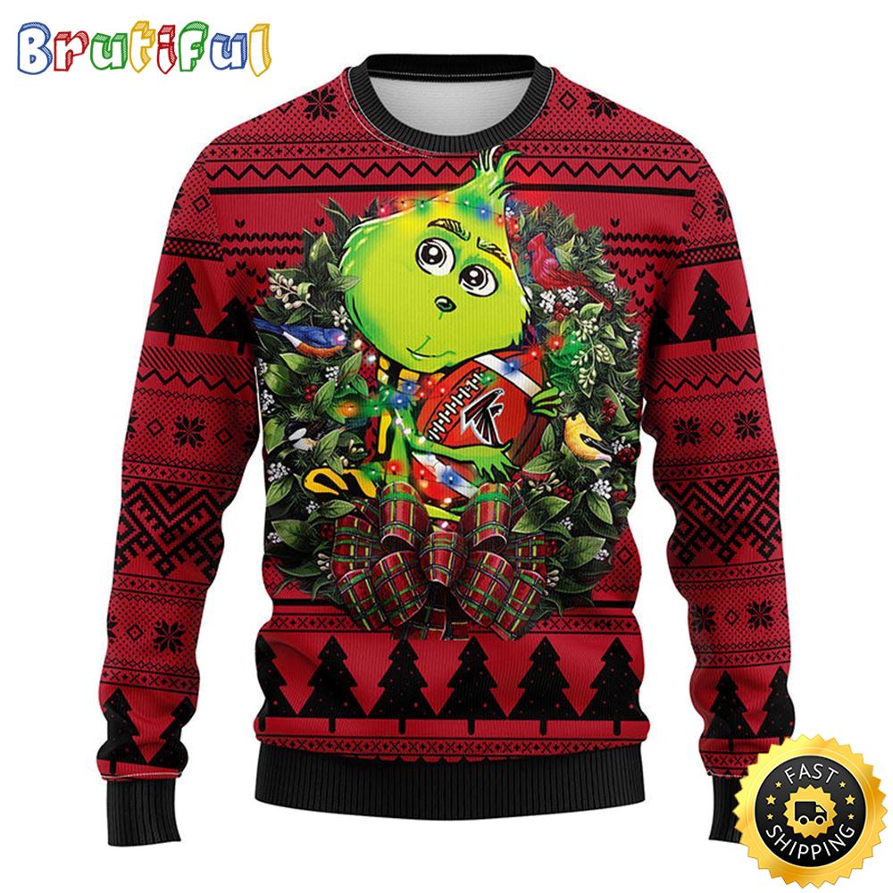 Atlanta Falcons Christmas Ugly Sweater Grinch Hug Xmas Day Show Your Team Spirit 1 xdyfyh