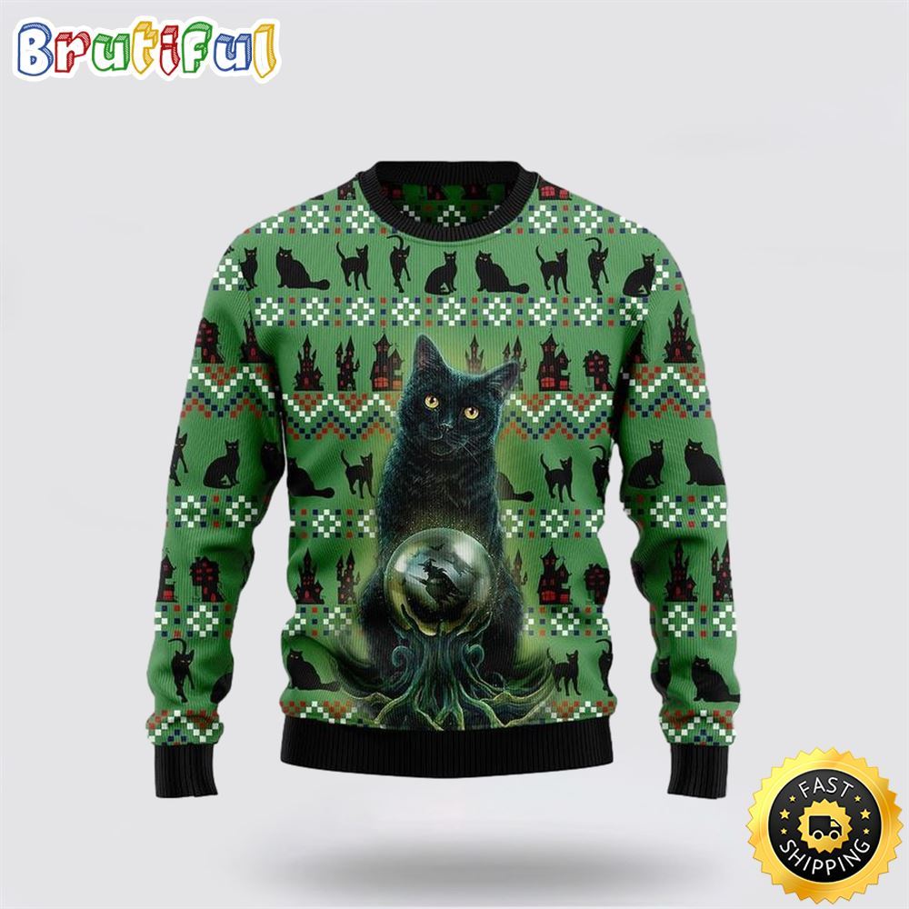 Black Cat Tree Killer Ugly Christmas Sweater Perfect Christmas Gift For Cat Lover 1 gsm9ov