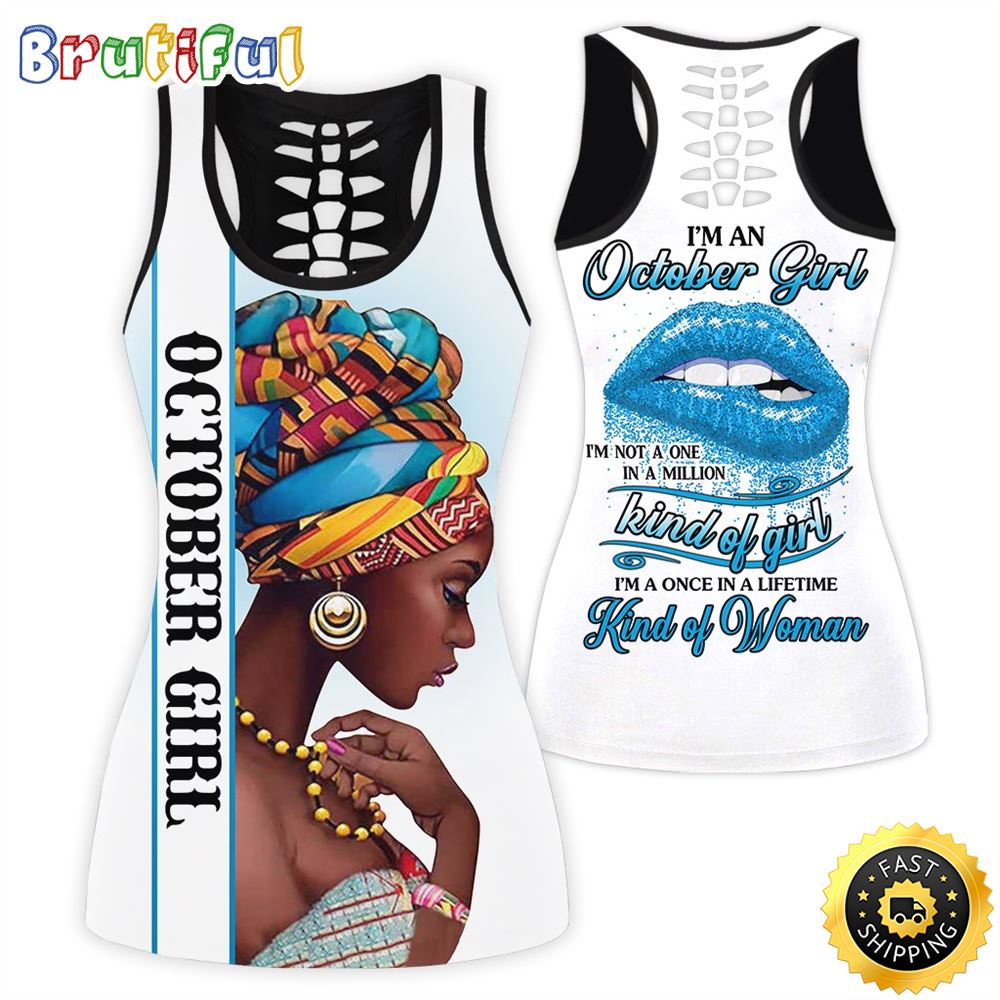 Black October Girl All Over Print 3D Tank Top Resilient Women Gift For Women 1 owcerg
