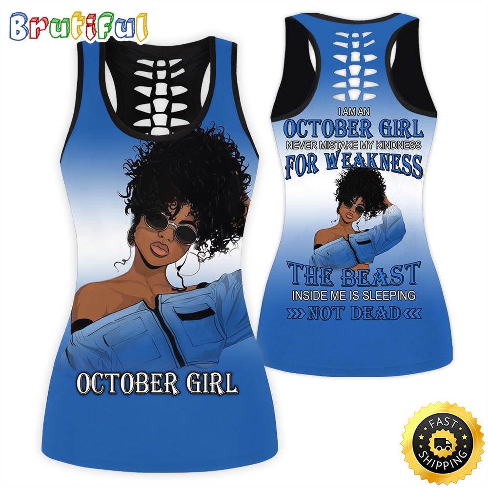 Black October Girl All Over Print 3D Tank Top The Shadow Self Gift For Women 1 vojk2o