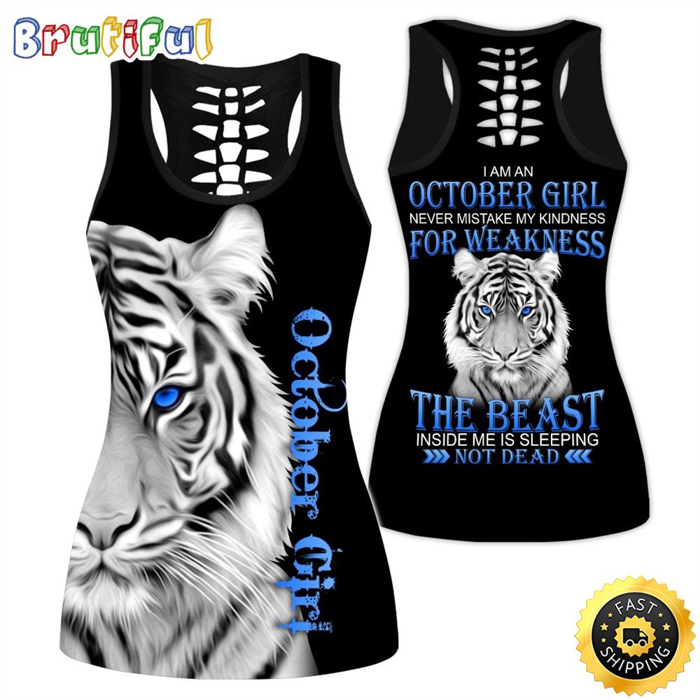 Black October Tiger Girl All Over Print 3D Tank Top The Devil Inside Gift For Women 1 jtvlsl