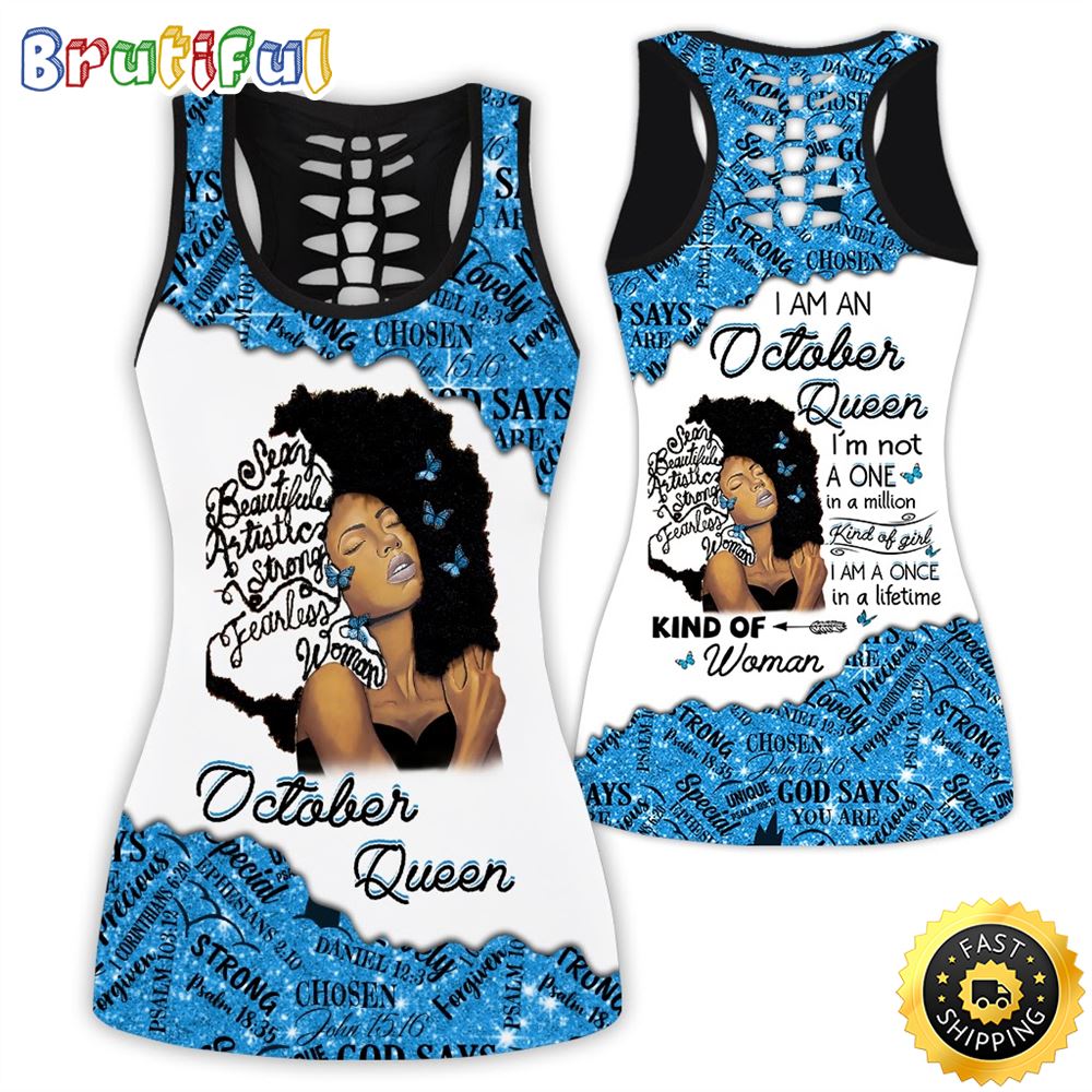 Blue October Girl All Over Print 3D Tank Top Confident Women Gift For Women 1 xrcble