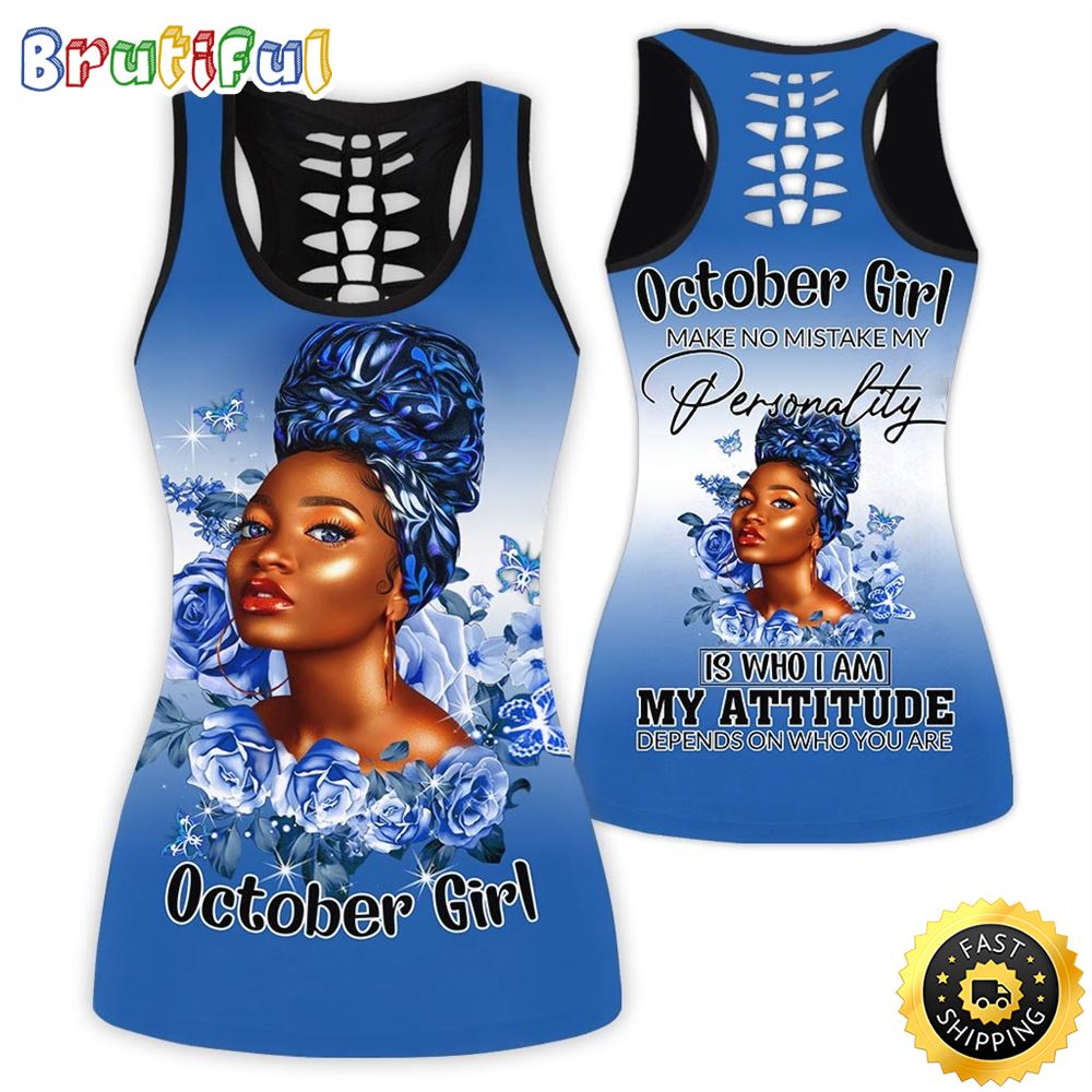 Blue October Girl All Over Print 3D Tank Top My Attitude Is Not Your Problem Gift For Women 1 efnkcl
