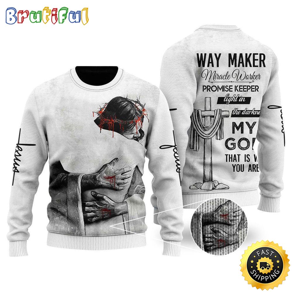 Christian Jesus Easter Ugly Christmas Sweater Gifts For Christian Families 1