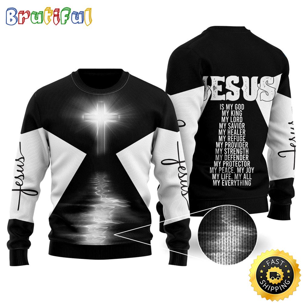 Christian Jesus Ugly Christmas Sweater Gifts For Christian Families 1