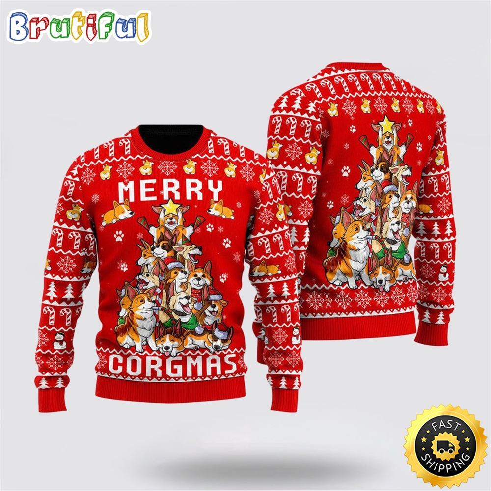 Corgi Lover Merry Xmas Funny Ugly Christmas Sweater Show Your Love For Your Furry Friend 1 yekrb0