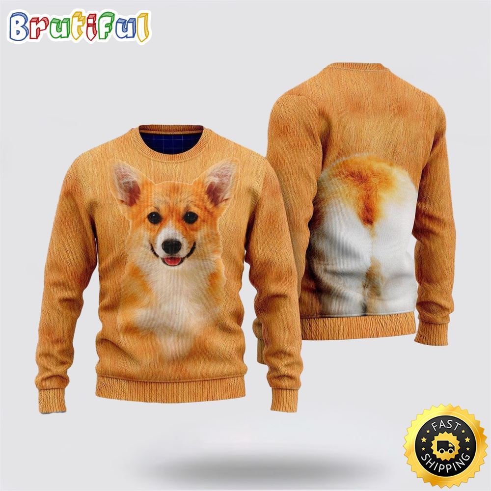 Corgi Ugly Christmas Sweater Show Your Love For Your Furry Friend 1 ueyif3