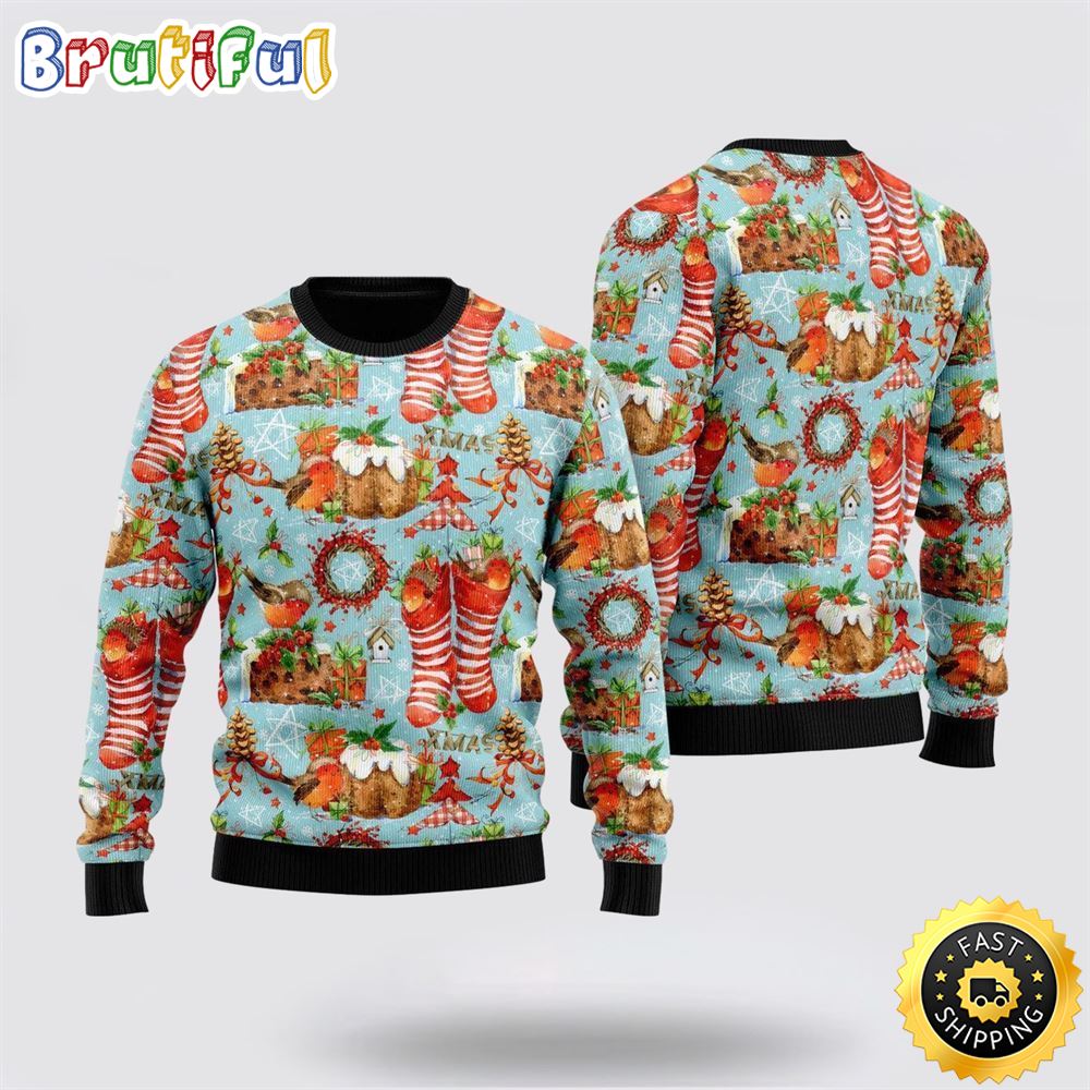 Cozy Robin Bird Christmas Ugly Christmas Sweater Christmas Gift For That Everyone Will Love 1 qlub84