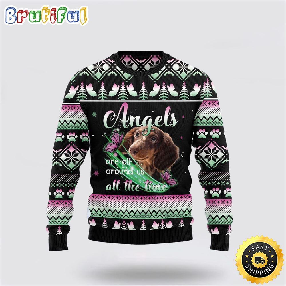 Dachshund Angel Ugly Christmas Sweater Show Your Love For Your Furry Friend 1 tykaeo