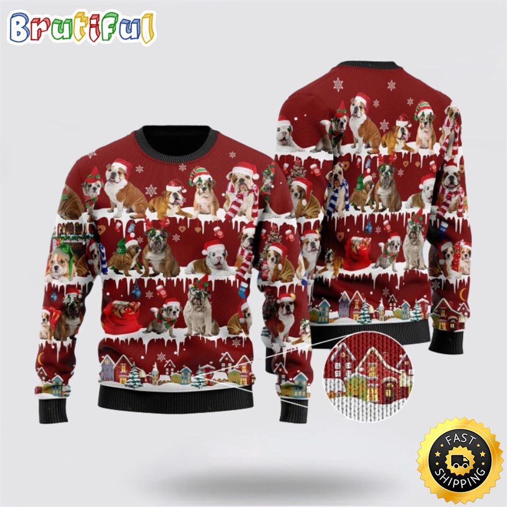 English Bulldog Ugly Christmas Sweater Show Your Love For Your Furry Friend 1 s1qn3a