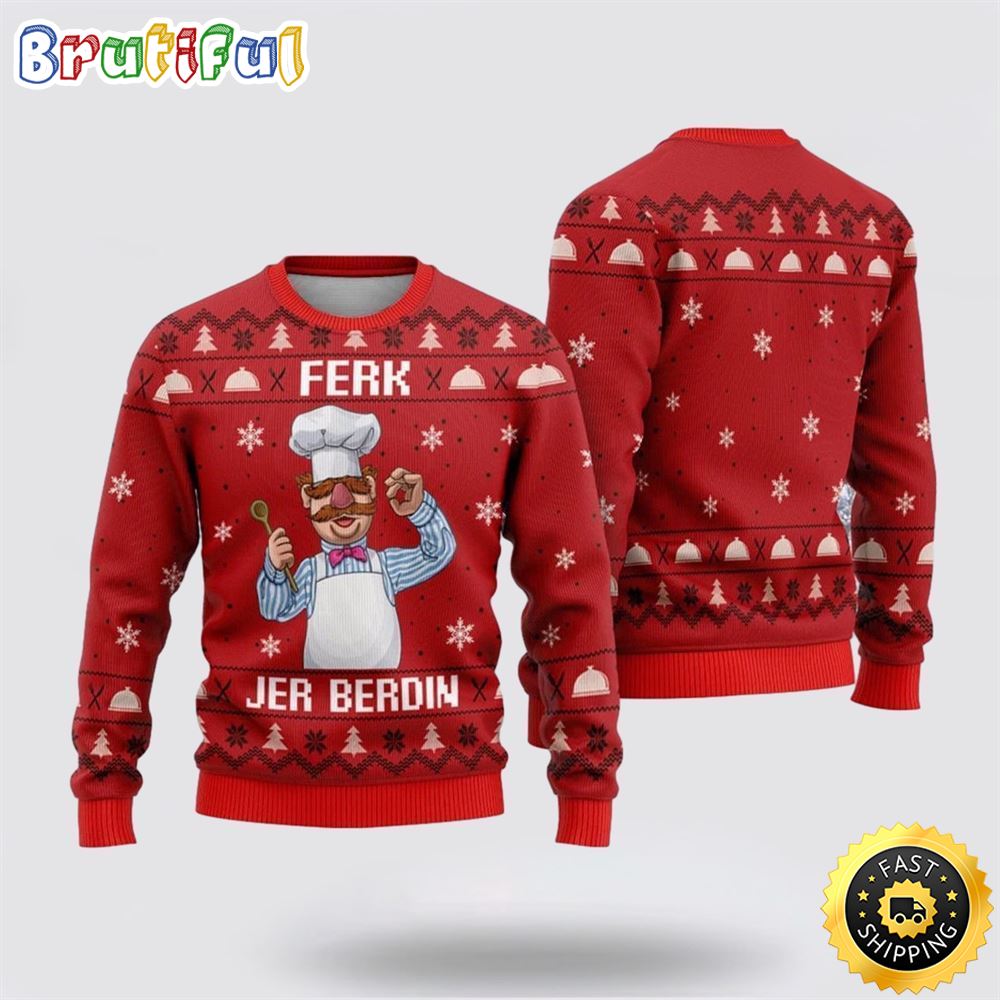 Ferk Jer Berdin Chef Ugly Christmas Sweater Christmas Gift For That Everyone Will Love 1 w90rcd