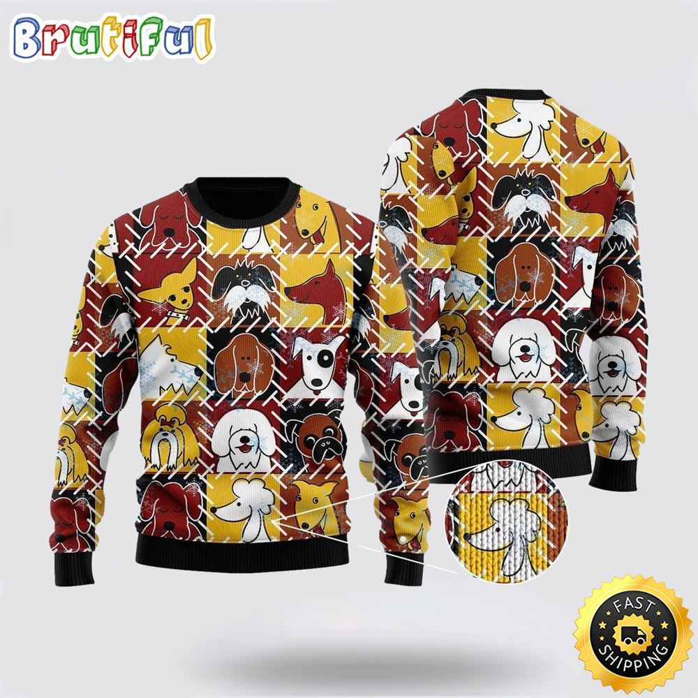 Funny Dog Sad Face Christmas Ugly Christmas Sweater Show Your Love For Your Furry Friend 1 poosgn