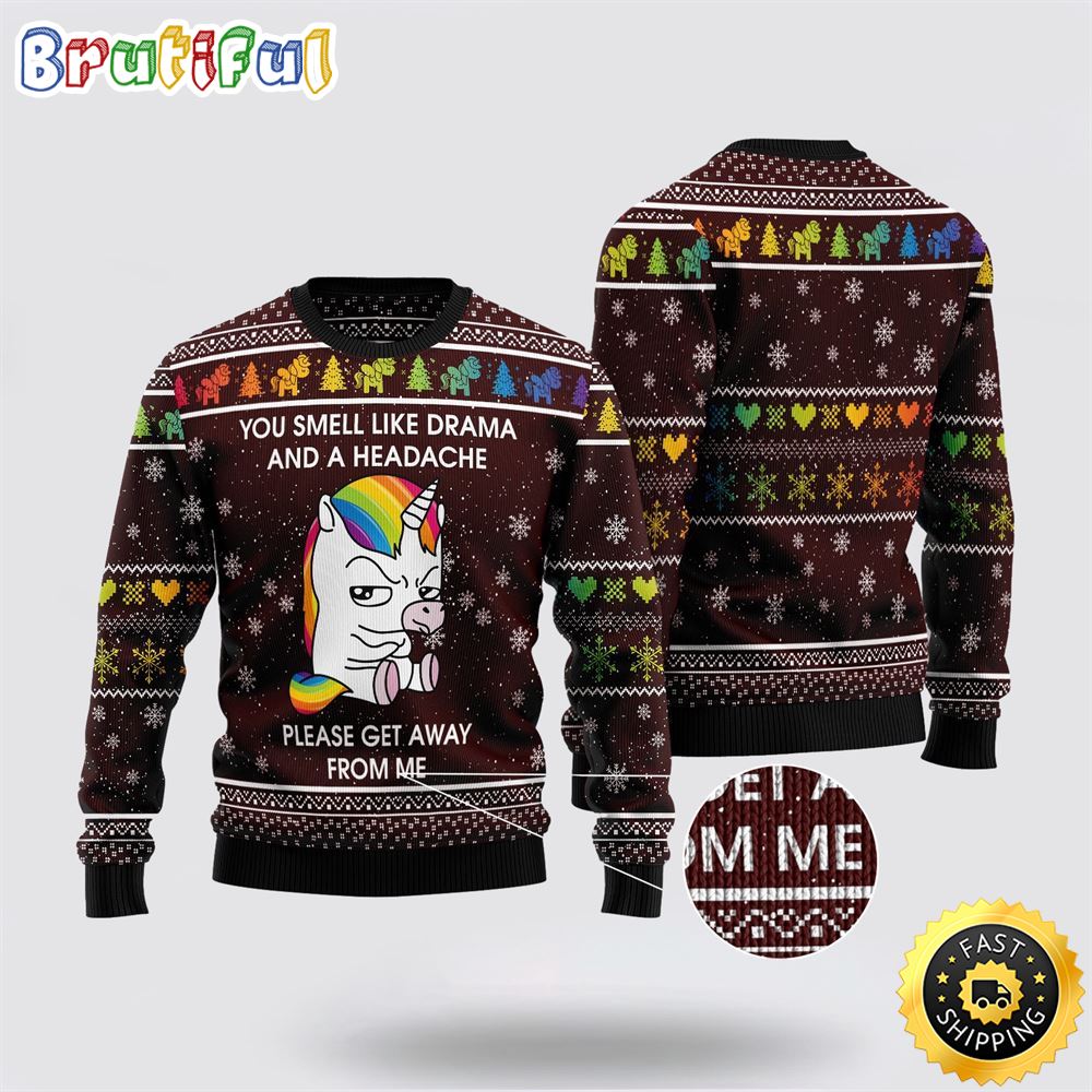 Funny Unicorn Ugly Christmas Sweater Perfect Gifts For Friends 1 txrnxn
