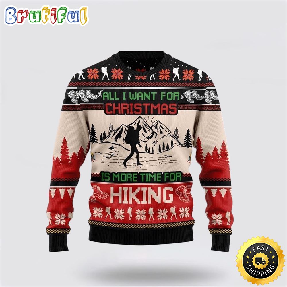 Hiking Ugly Christmas Sweater Christmas Gift For That Everyone Will Love 1 rxr8cf