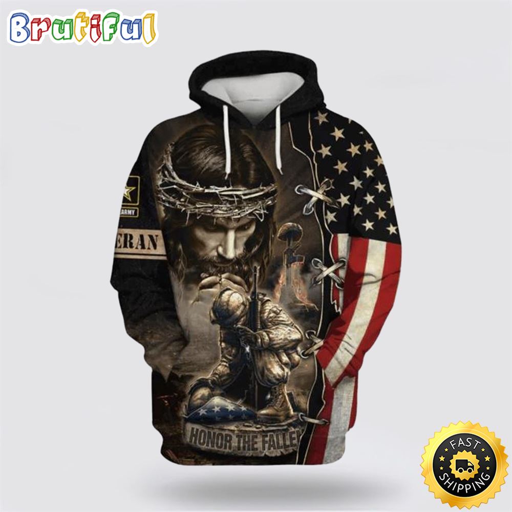 Honor The Fallen All Over Print 3D Hoodie For Military Personnel 1 q9oaax