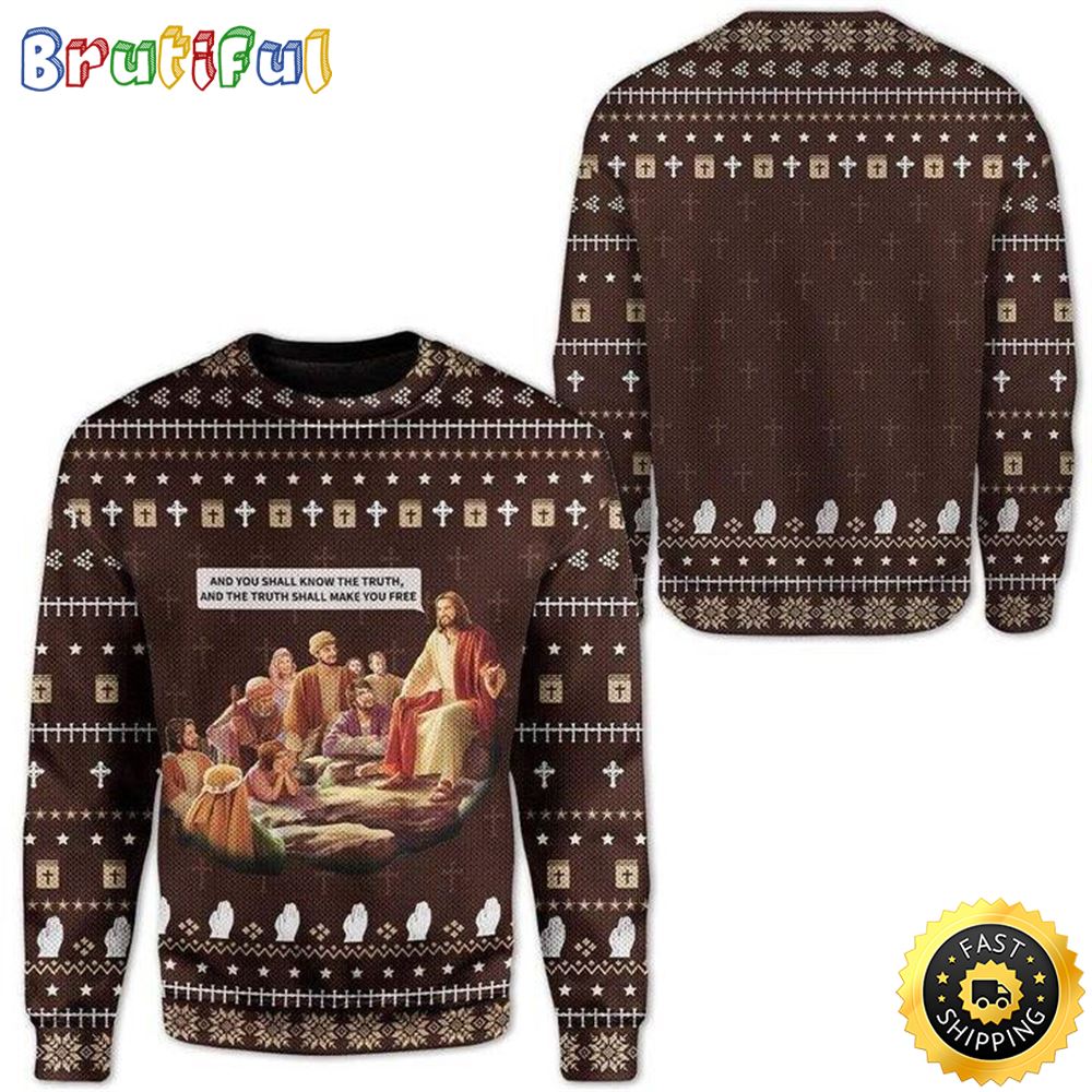 Jesus Ugly Christmas Sweater Gifts For Christian Families 1 fhg2vk