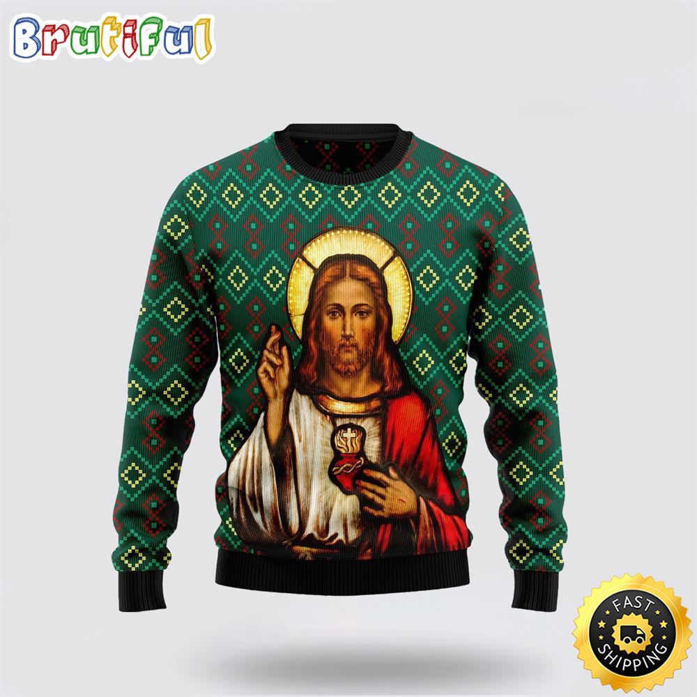 Jesus Ugly Christmas Sweater Gifts For Christian Friends 1 hi2n9l