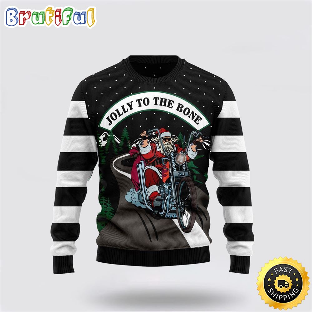 Jolly To The Bone Ugly Christmas Sweater Christmas Gift For That Everyone Will Love 1 b5g6ov