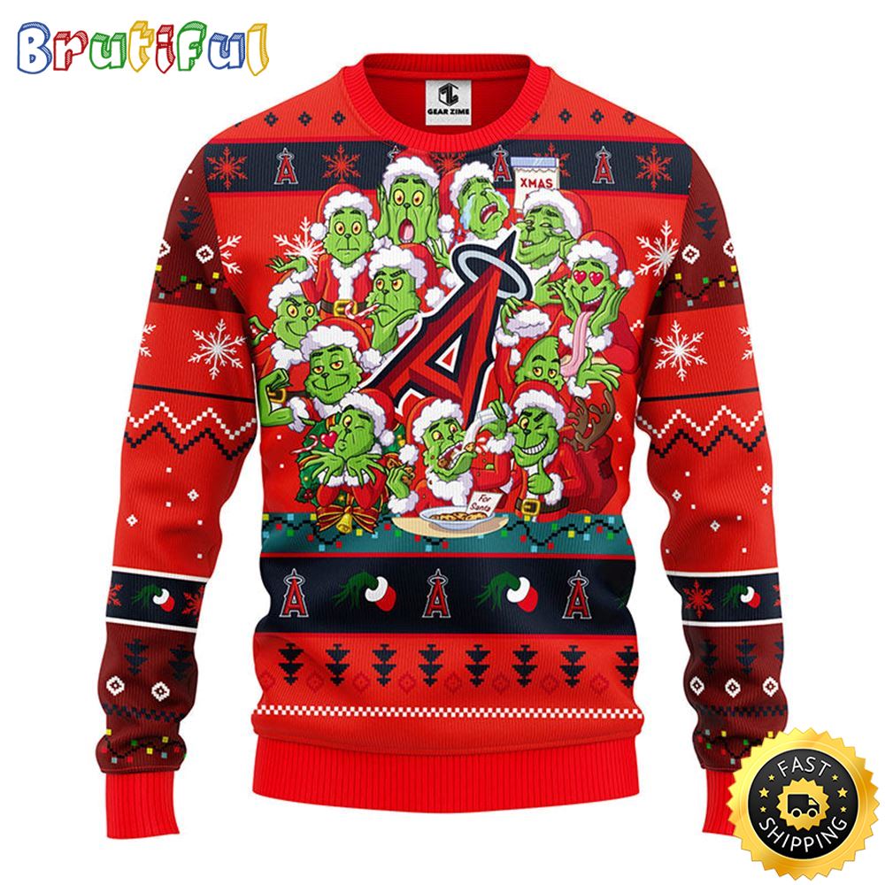 Los Angeles Angels Christmas Ugly Sweater Print 12 Grinch Xmas Day Show Your Team Spirit 1 lss0ss