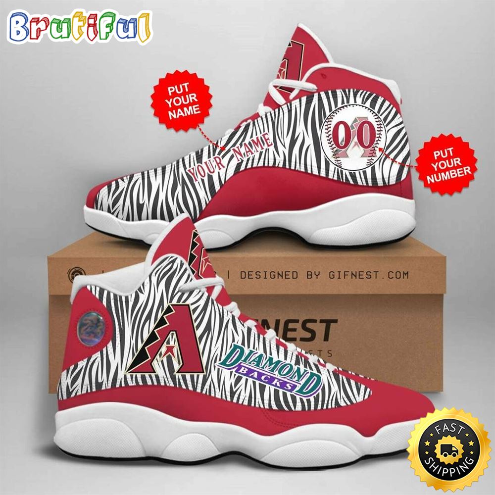 MLB Arizona Diamondbacks Custom Name Number Air Jordan 13 Shoes V2 vflnev