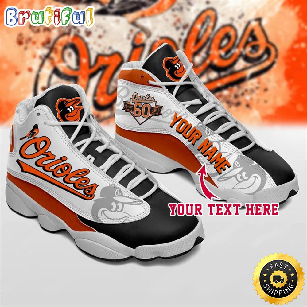 MLB Baltimore Orioles Custom Name Air Jordan 13 Shoes V4 crgfen