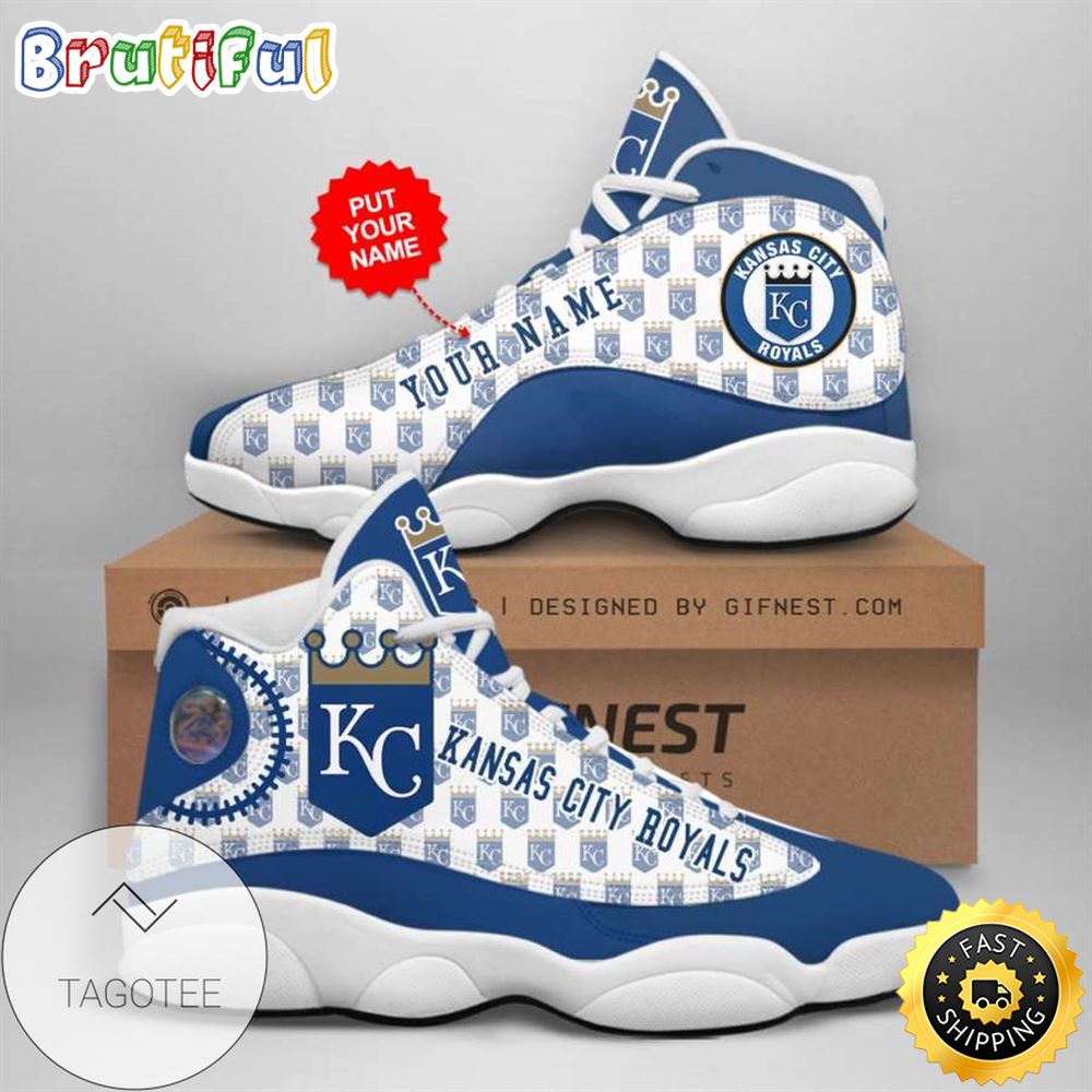 MLB Kansas City Royals Custom Name Air Jordan 13 Shoes V3 prvymb