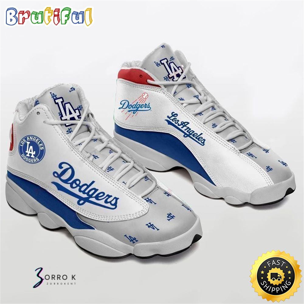 MLB Los Angeles Dodgers Air Jordan 13 Shoes V6 zp59ps
