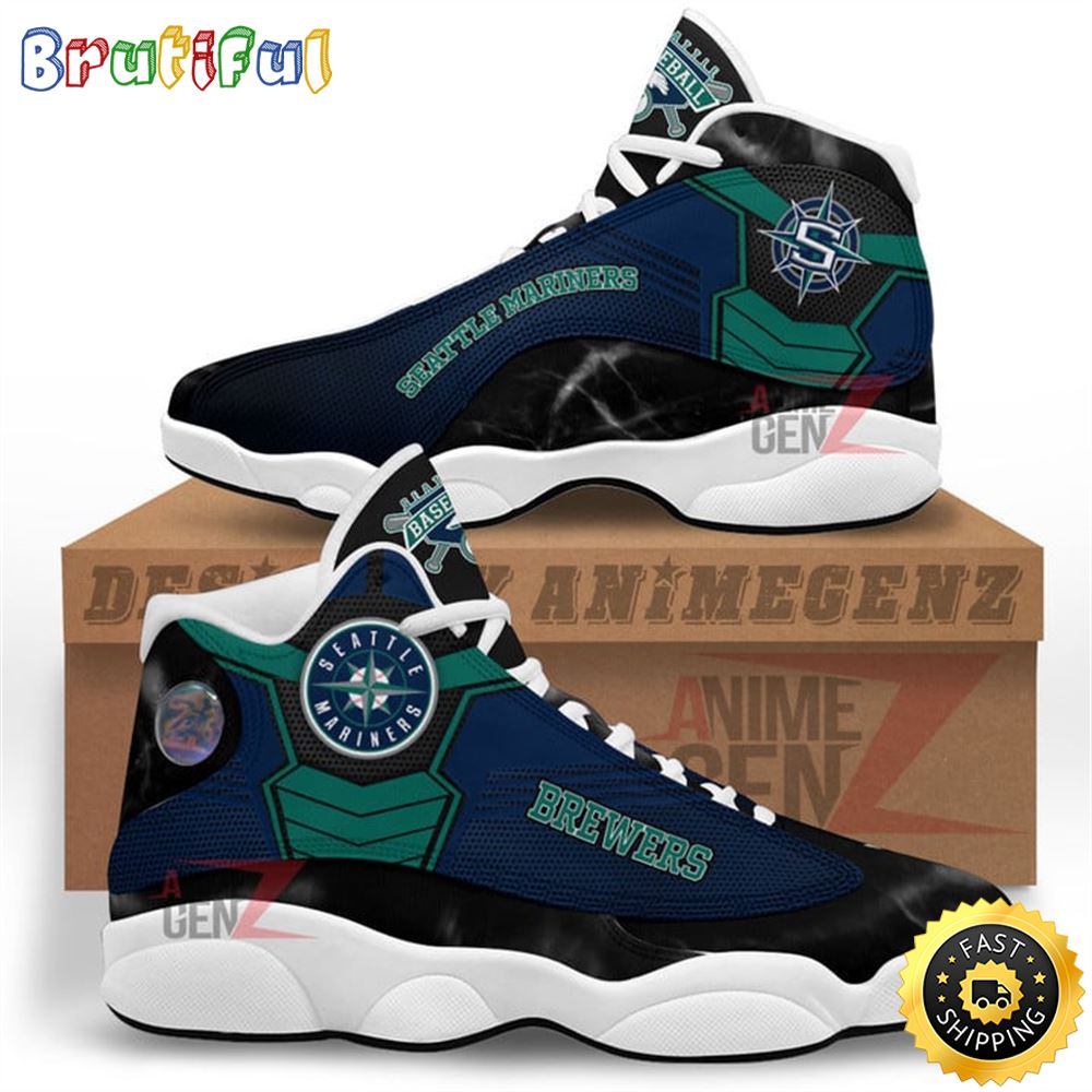 MLB Seattle Mariners Style Air Jordan 13 Shoes nwgqcr