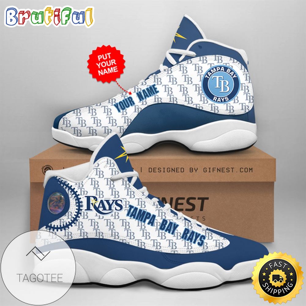 MLB Tampa Bay Rays Custom Name Air Jordan 13 Shoes V5 jgaksi