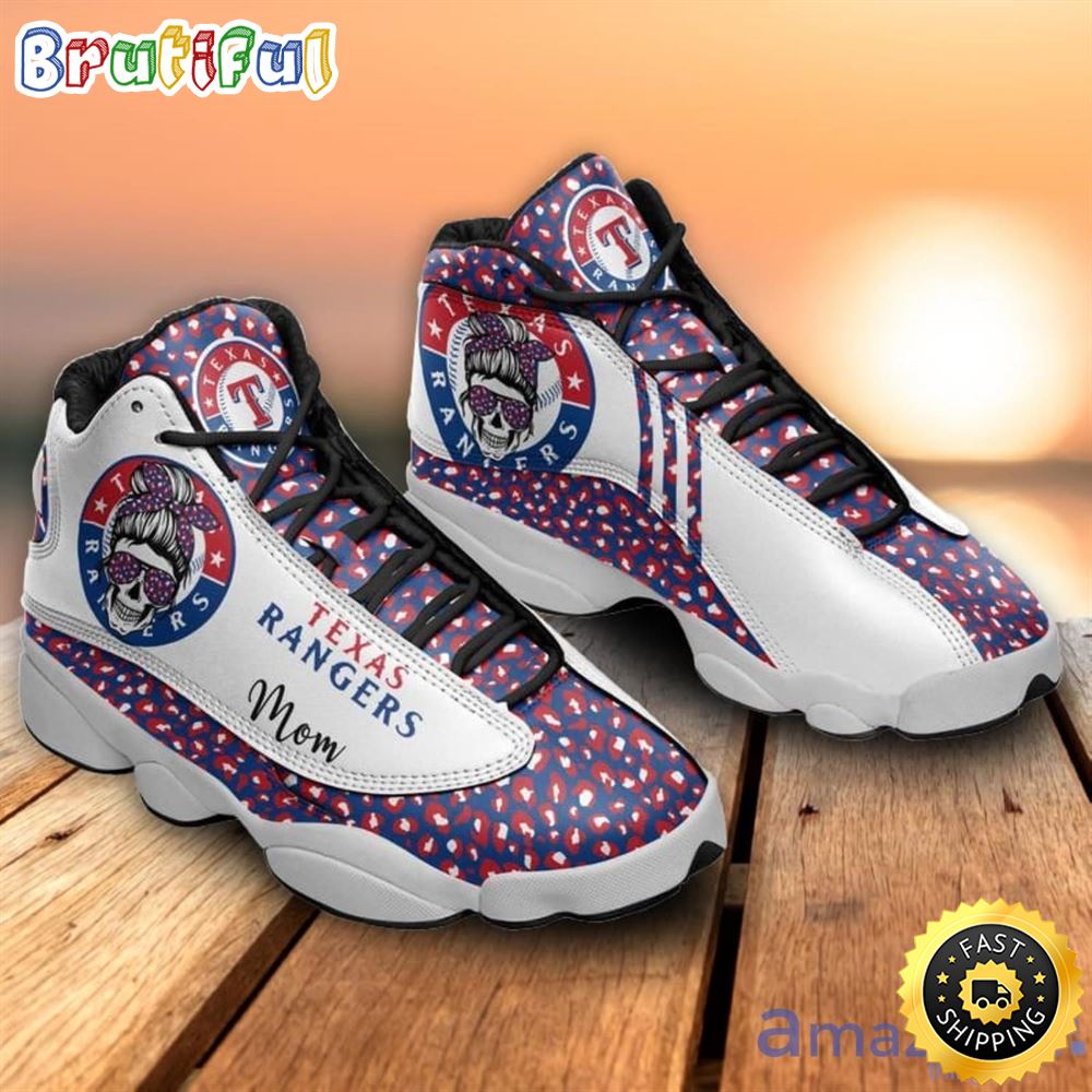 MLB Texas Rangers Mom Leopard Pattern Air Jordan 13 Shoes lgw7ac