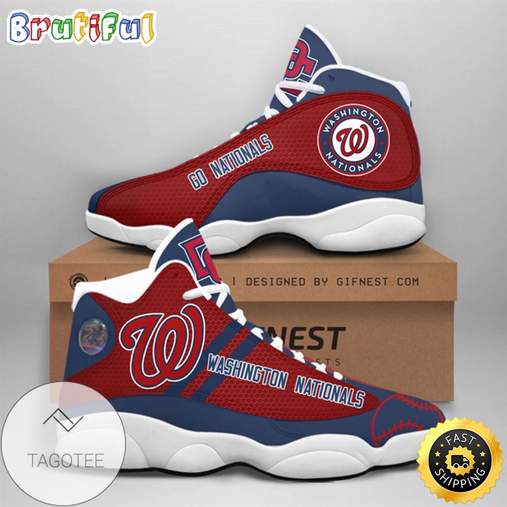 MLB Washington Nationals Air Jordan 13 Shoes V2 es5naw