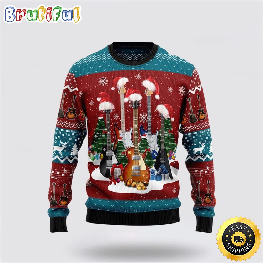 Merry Guitars Funny Ugly Christmas Sweater Christmas Gift For That Everyone Will Love 1 nm2u7n