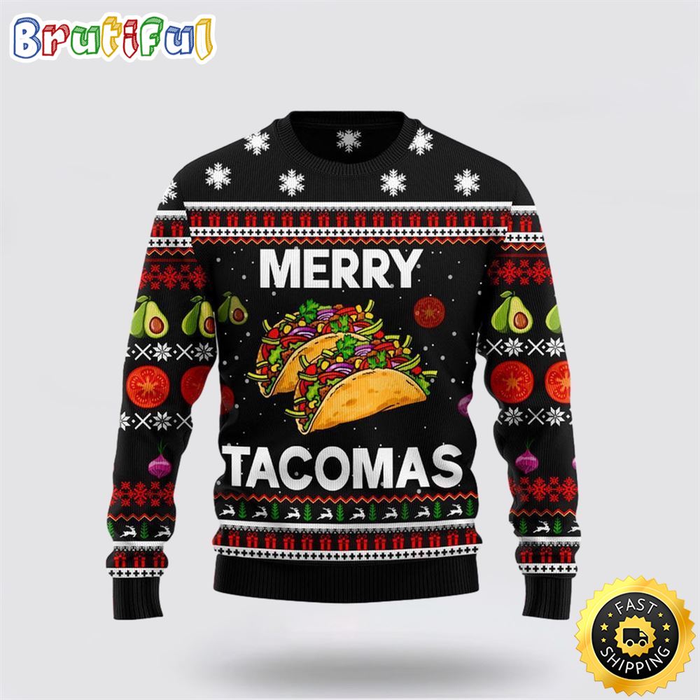 Merry Tacomas Funny Ugly Christmas Sweater Christmas Gift For That Everyone Will Love 1 eheohi