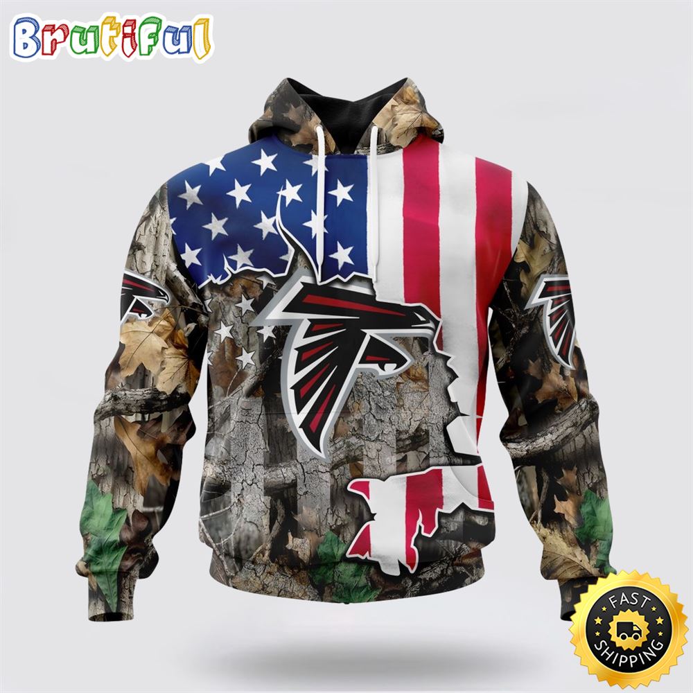 NFL Atlanta Falcons All Over Print 3D Hoodie USA Flag Camo Realtree Hunting Unique And Eye Catching 1 vs5l3u