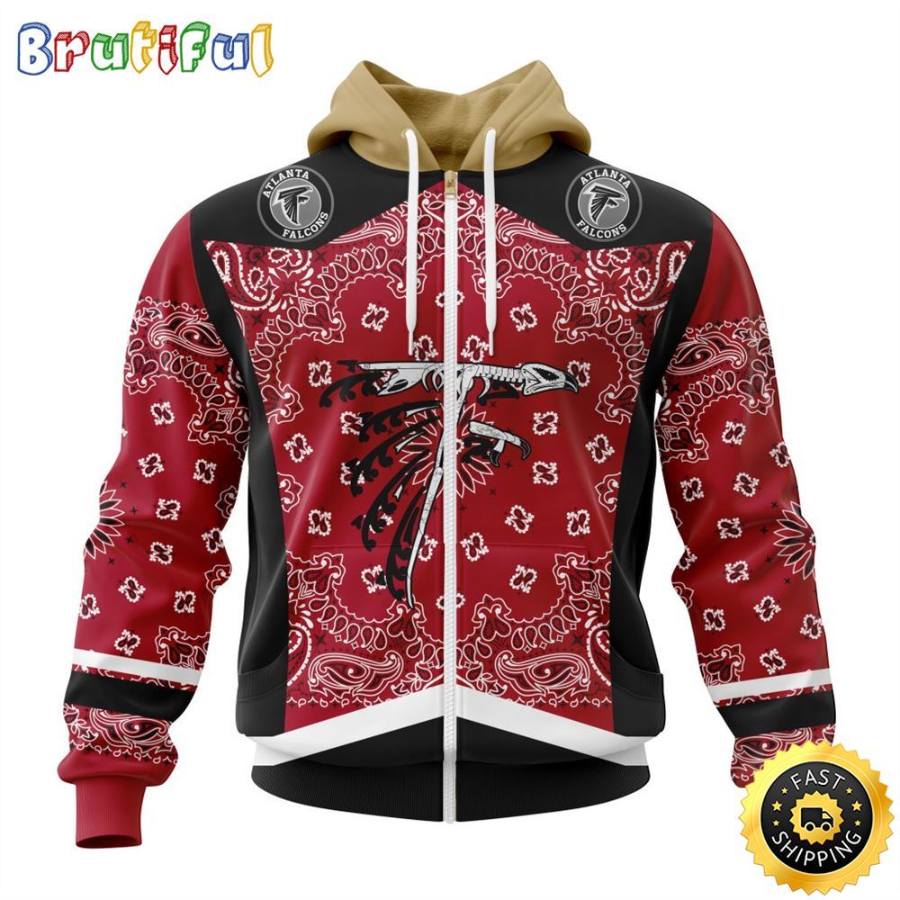 NFL Atlanta Falcons All Over Print Zip Hoodie 3D Specialized Classic Style Unisex Hoodie 2 spvlez