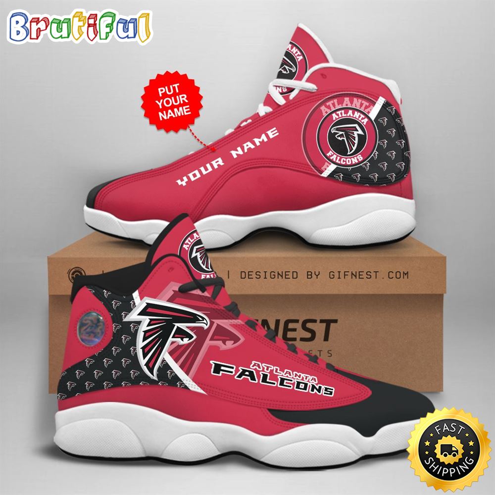 NFL Atlanta Falcons Custom Name Air Jordan 13 Shoes V2 lzjofc