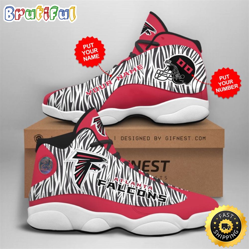 NFL Atlanta Falcons Custom Name Number Air Jordan 13 Shoes V3 ycmjhp