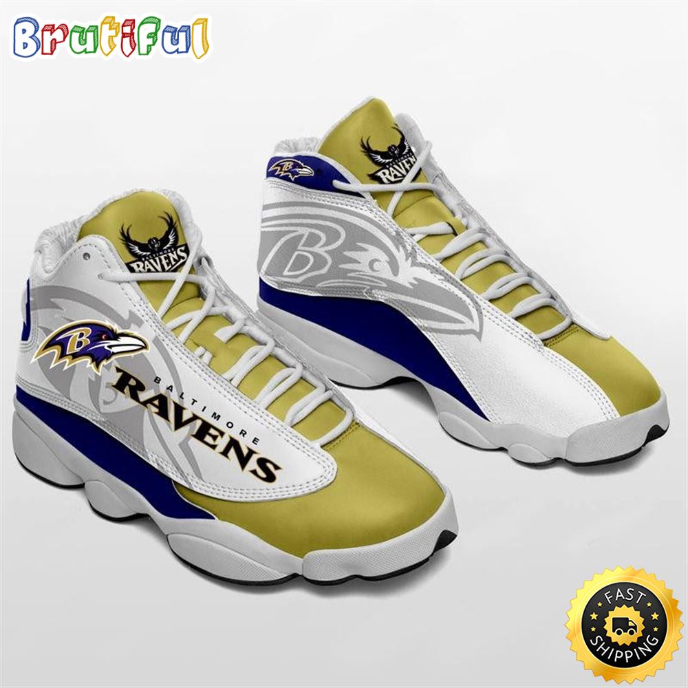 NFL Baltimore Ravens Air Jordan 13 Shoes V2 voso0x
