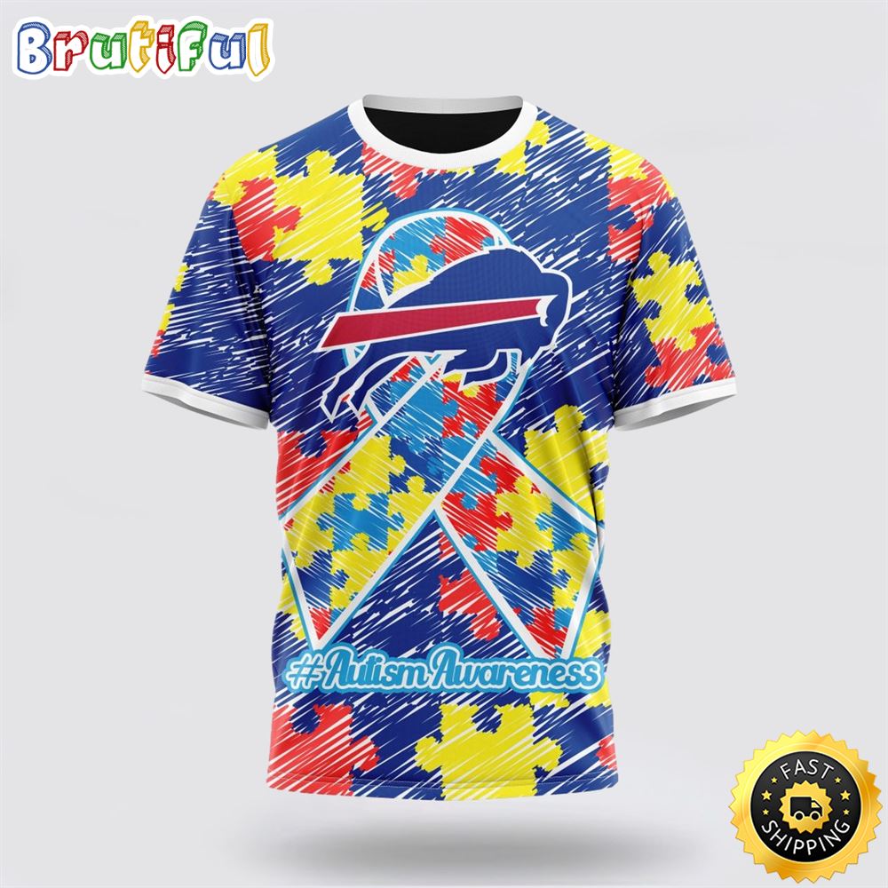 NFL Buffalo Bills All Over Print 3D T Shirt Puzzle Autism Awareness Unisex T Shirt 1 aejzdz
