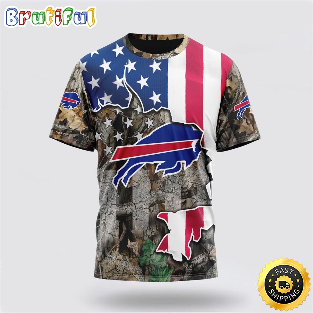 NFL Buffalo Bills All Over Print 3D T Shirt USA Flag Camo Realtree Hunting Unisex Tshirt 1 yzmshx