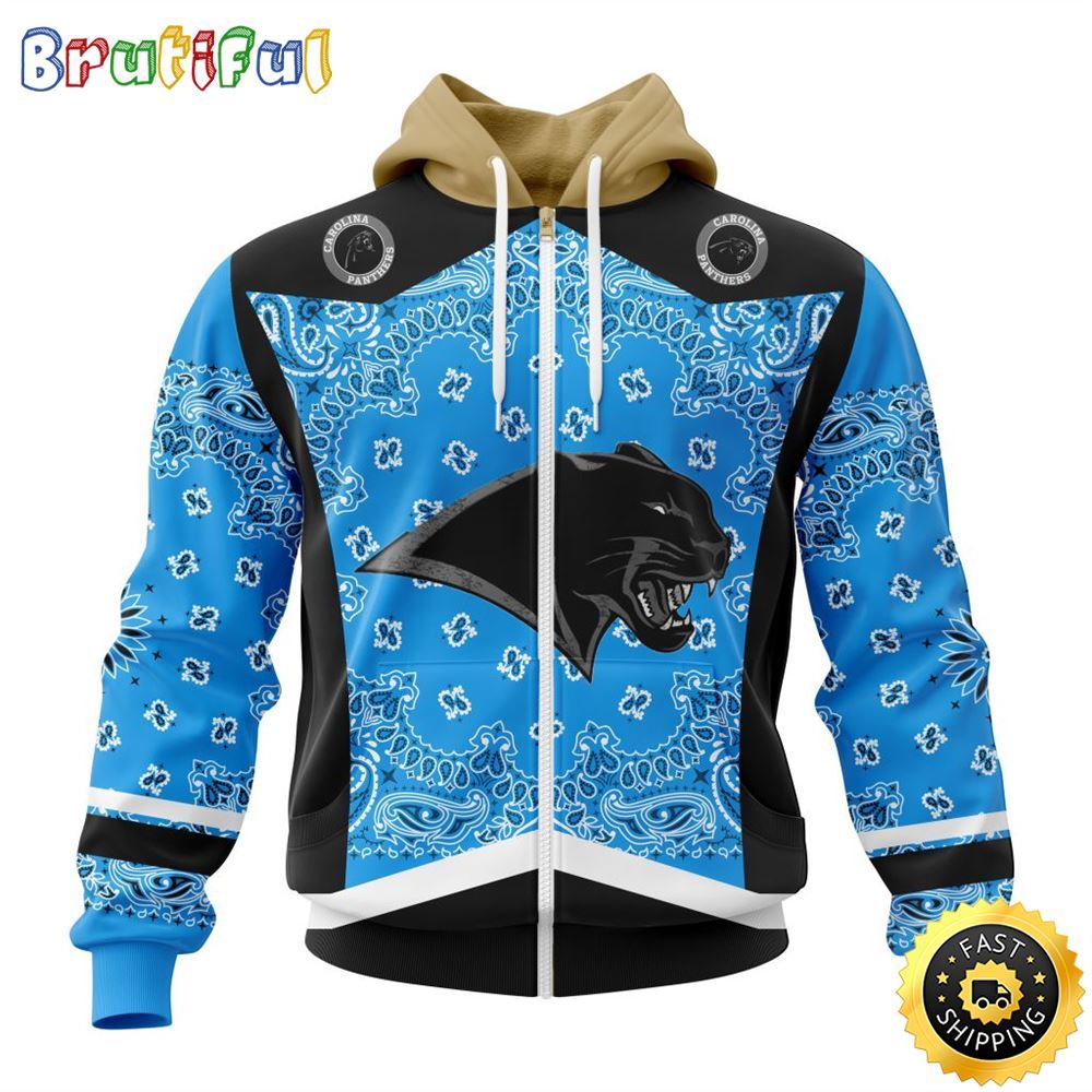 NFL Carolina Panthers All Over Print Zip Hoodie 3D Specialized Classic Style Unisex Hoodie 2 onv8k6