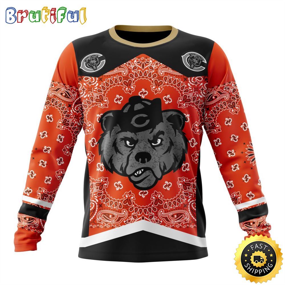 NFL Chicago Bears Crewneck Sweatshirt Specialized Classic Style Unisex Sweatshirt 1 qvmnwj