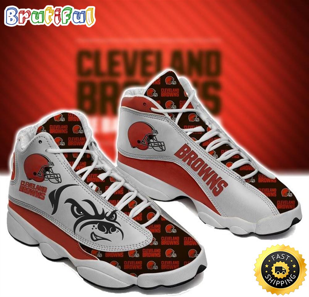 NFL Cleveland Browns Air Jordan 13 Shoes V3 psxmfy