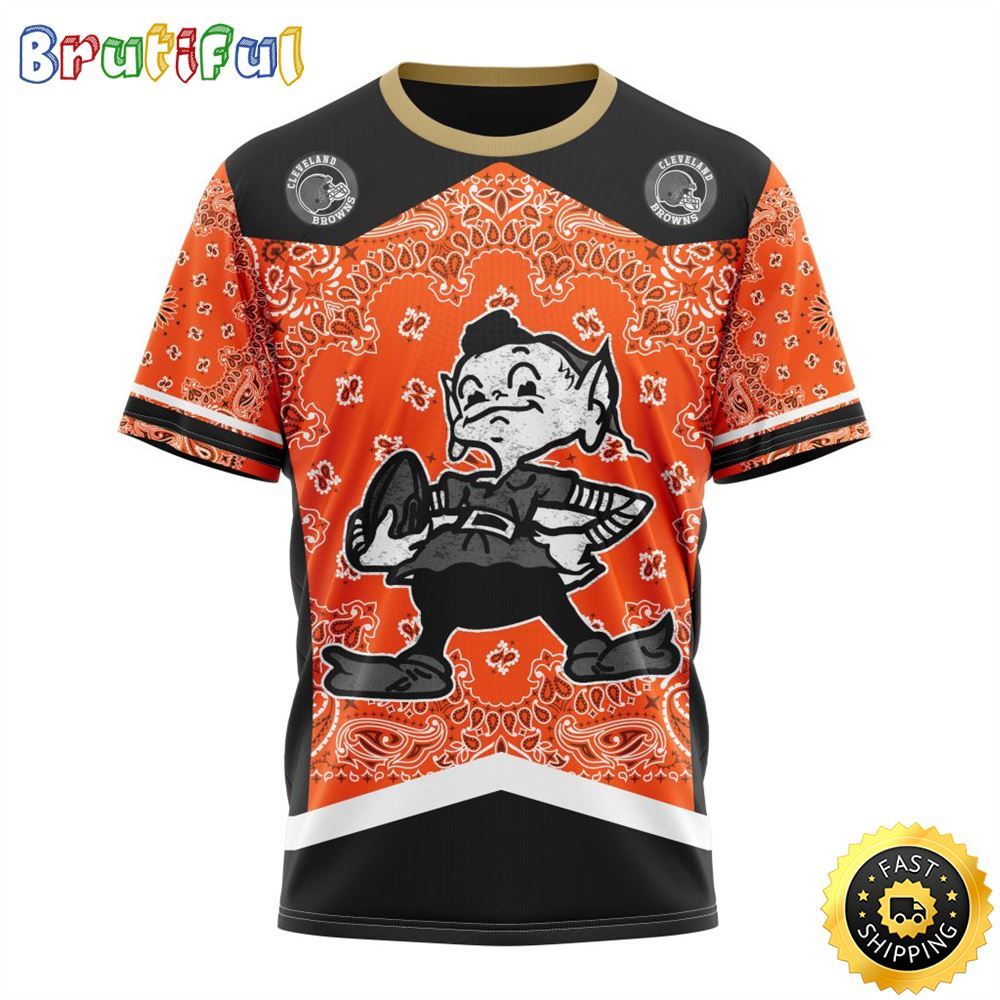 NFL Cleveland Browns All Over Print 3D T Shirt Specialized Classic Style Unisex Tshirt 1 reg7sx