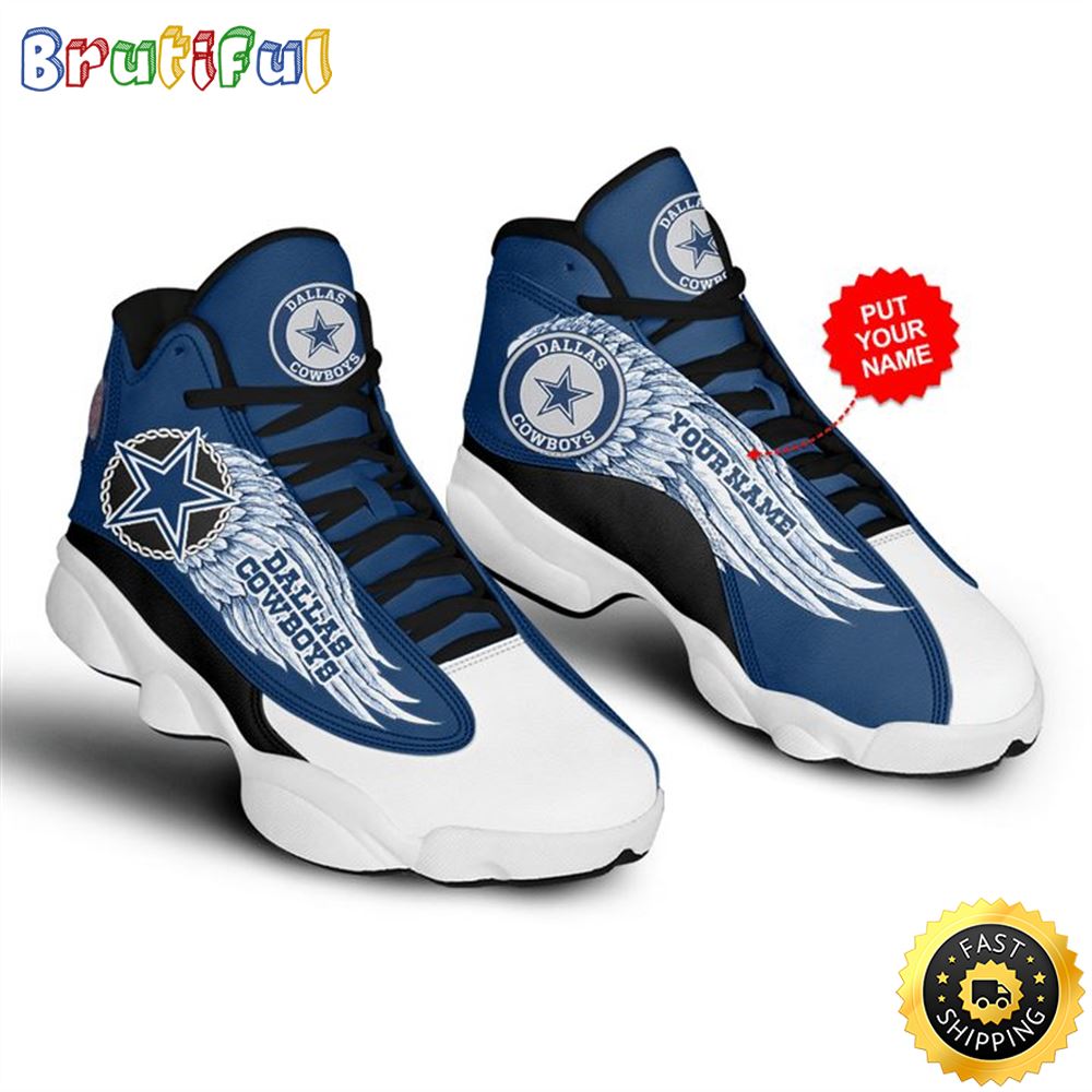 NFL Dallas Cowboys Custom Name Swing Air Jordan 13 Shoes yd7oiy