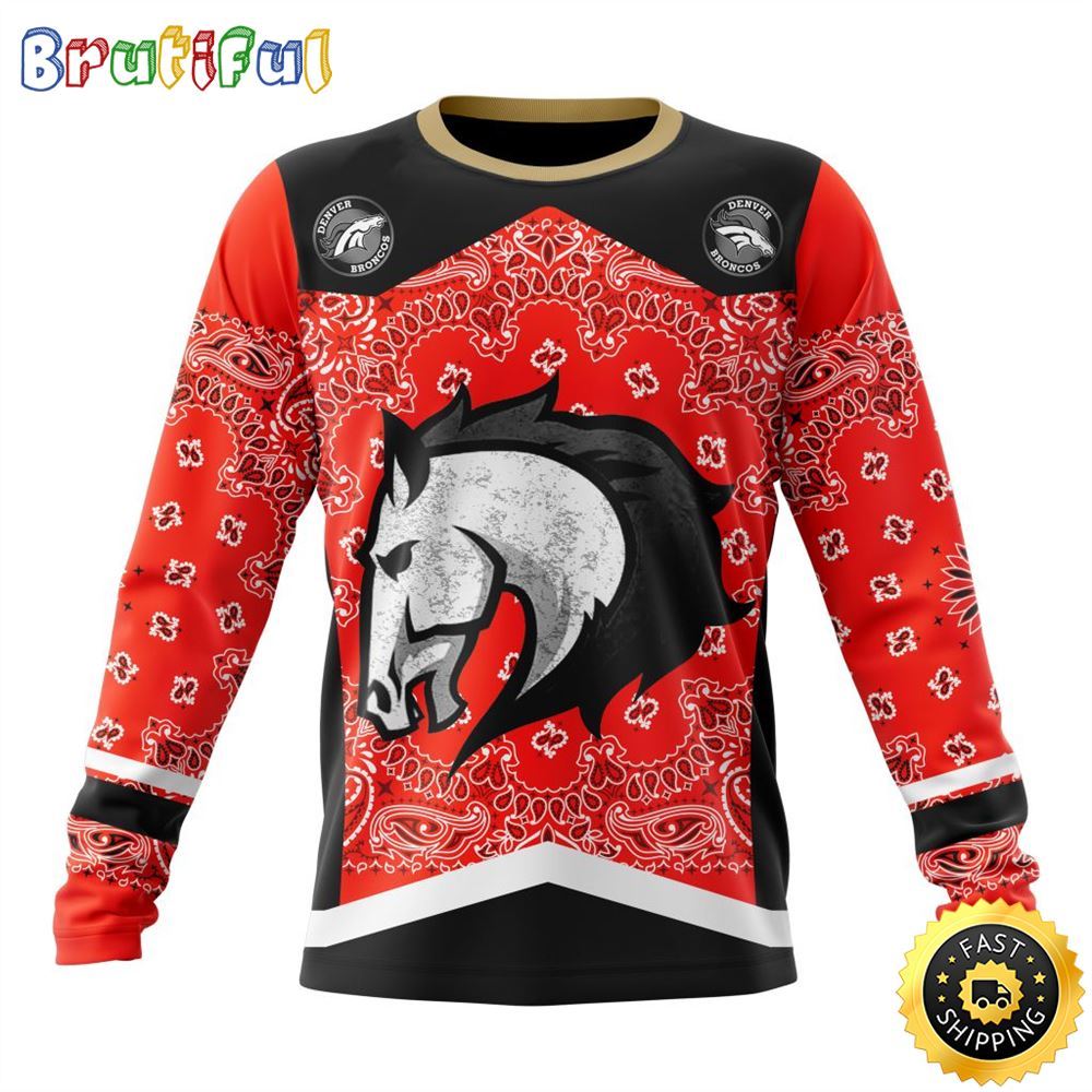 NFL Denver Broncos Crewneck Sweatshirt Specialized Classic Style Unisex Sweatshirt 1 fuayzi