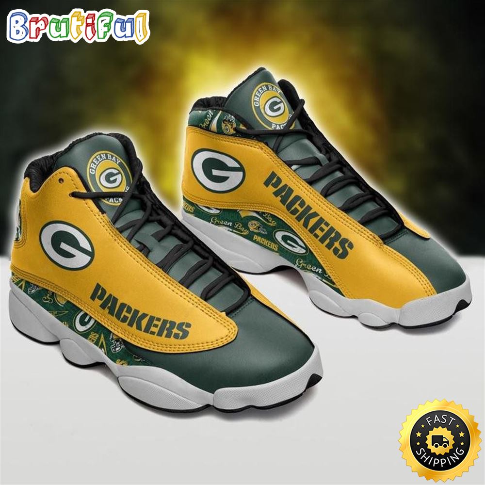 NFL Green Bay Packers Air Jordan 13 Shoes V3 op3sod