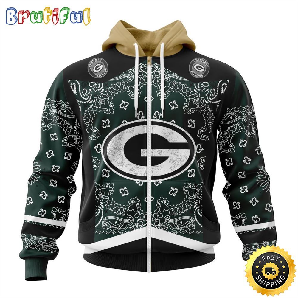 NFL Green Bay Packers All Over Print Zip Hoodie 3D Specialized Classic Style Unisex Hoodie 2 ue4s2j