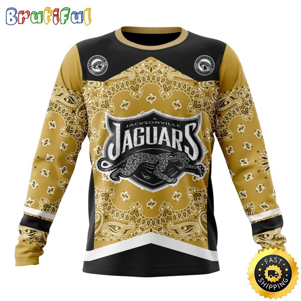 NFL Jacksonville Jaguars Crewneck Sweatshirt Specialized Classic Style Unisex Sweatshirt 1 wrzqad