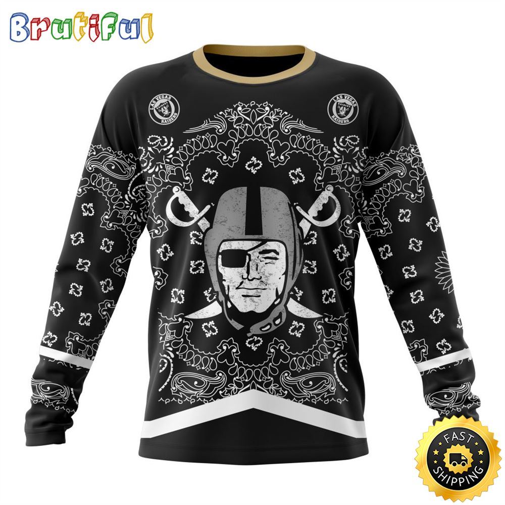 NFL Las Vegas Raiders Crewneck Sweatshirt Specialized Classic Style Unisex Sweatshirt 1 jmd8wc